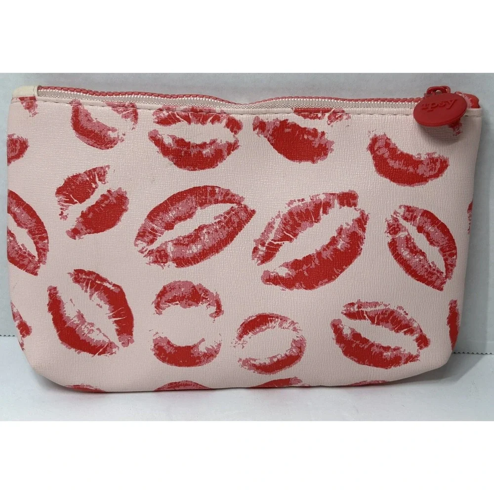 Estee Lauder Lancome Ipsy Cosmetic Makeup Bag Lot Of 4‎ Wild Prints Colorful